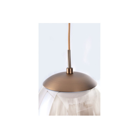Luminaire Design suspendue HELENA A LED 21W 3000K - bronze / transparent