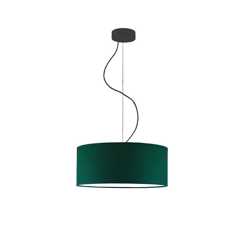 Lampe Suspendue avec abat-jour HAJFA Ø40 E27 - noir / vert