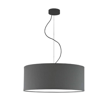 Lampe en suspension abat jour Design HAJFA Ø60 E27 - noir / gris
