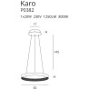 Luminaire Design suspendue KARO LED 20W 3000K - cuivre