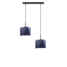 Lampe Suspendue design KOBE 2xE27 - noir / bleu marine
