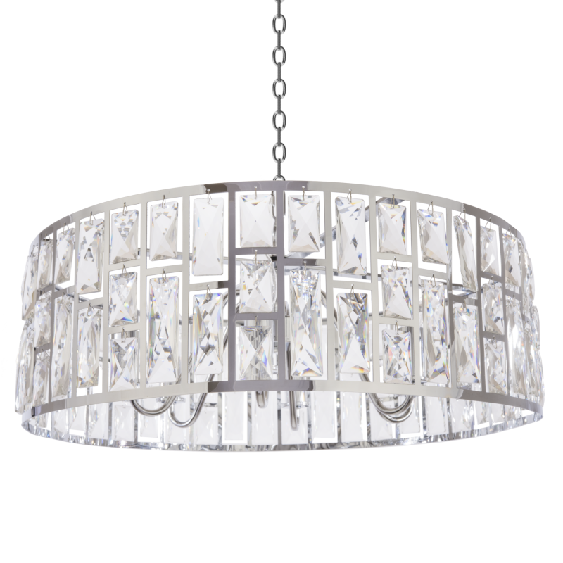 Lampe suspendue KIEV II 60 6xE14 - chrome Cristal