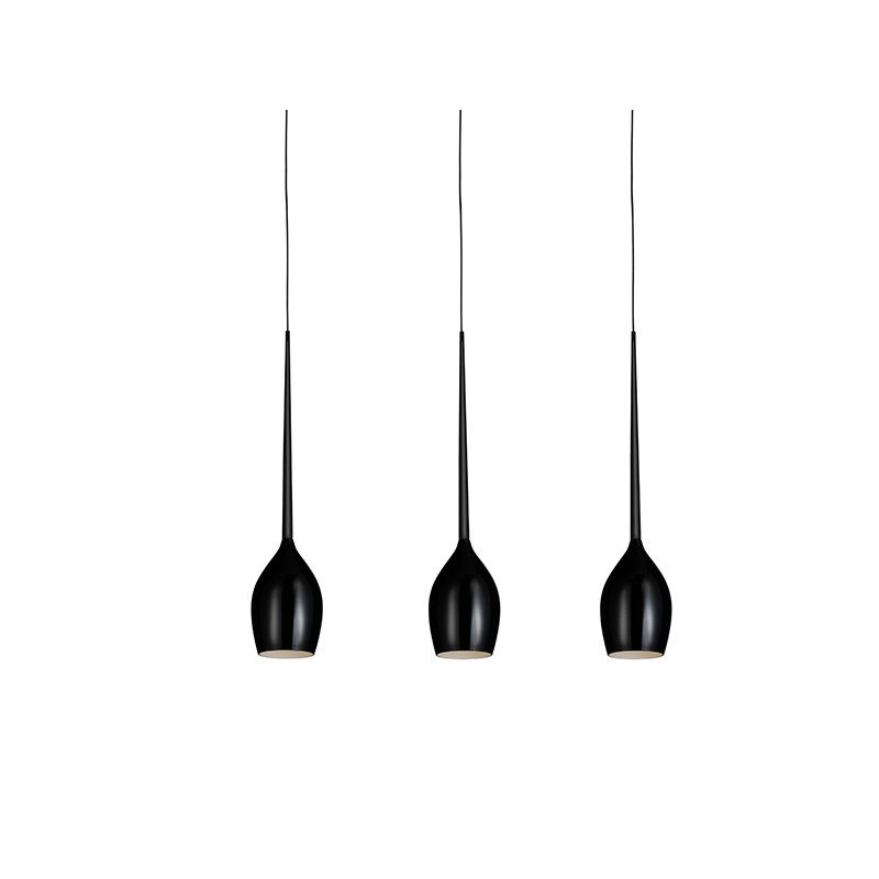 Suspension design IZZA 3 3xE14 - noir