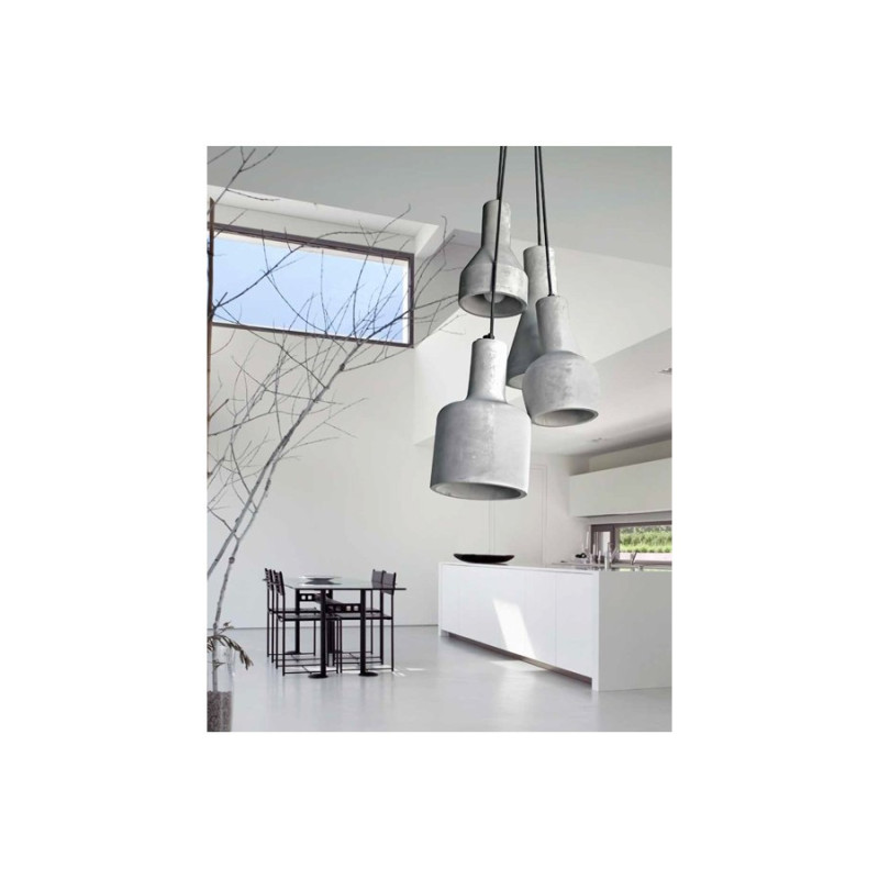 Suspension design KARINA 4 E14 4x40W gris