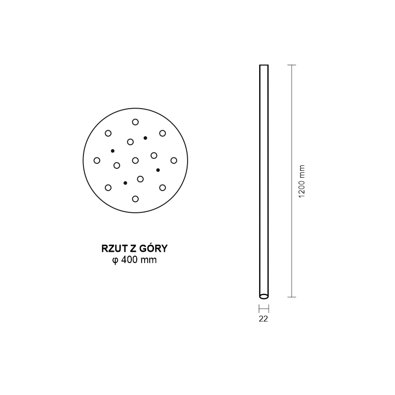 Plafonnier ALHA W DOHAR 13xG9 - blanc / noir 