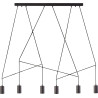 Suspension design Plafonnier bandeau IMBRIA VI GU10 - noir