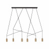 Suspension design Plafonnier bandeau IMBRIA VI GU10 - noir / laiton