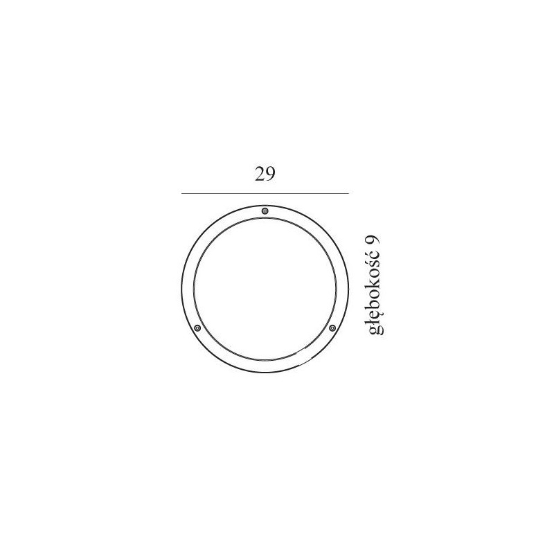 Plafonnier extérieur BORNHOLM LED 541 10W DIM graphite 