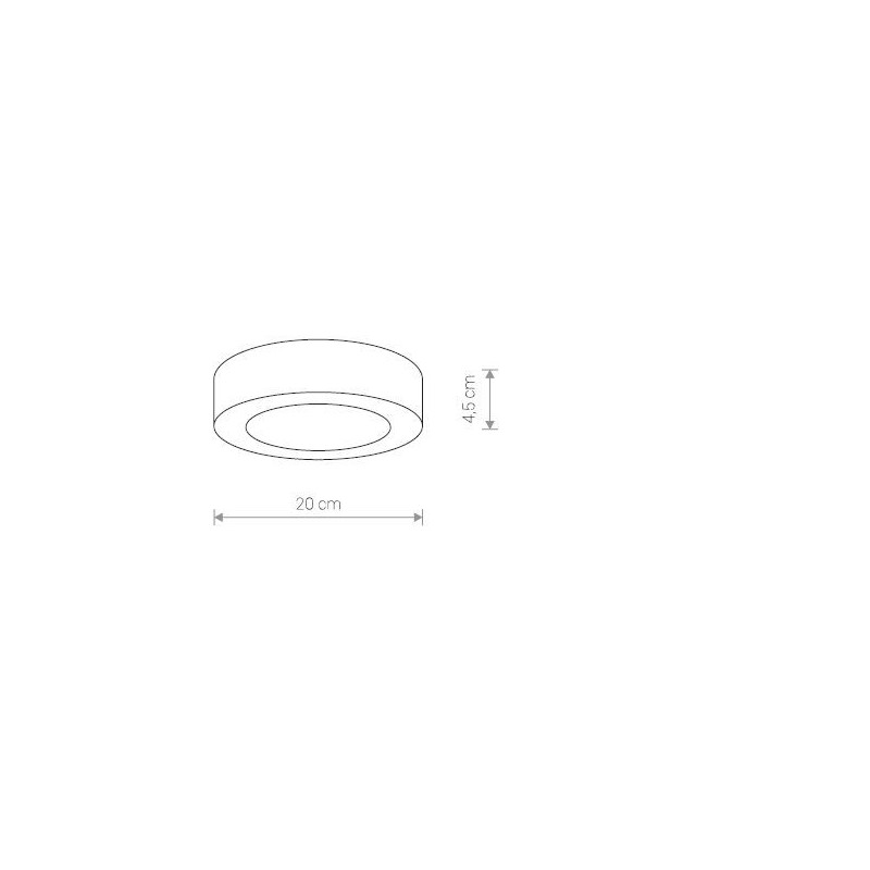 Plafonnier extérieur MERIDA LED 12W 3000K IP54 - graphite 