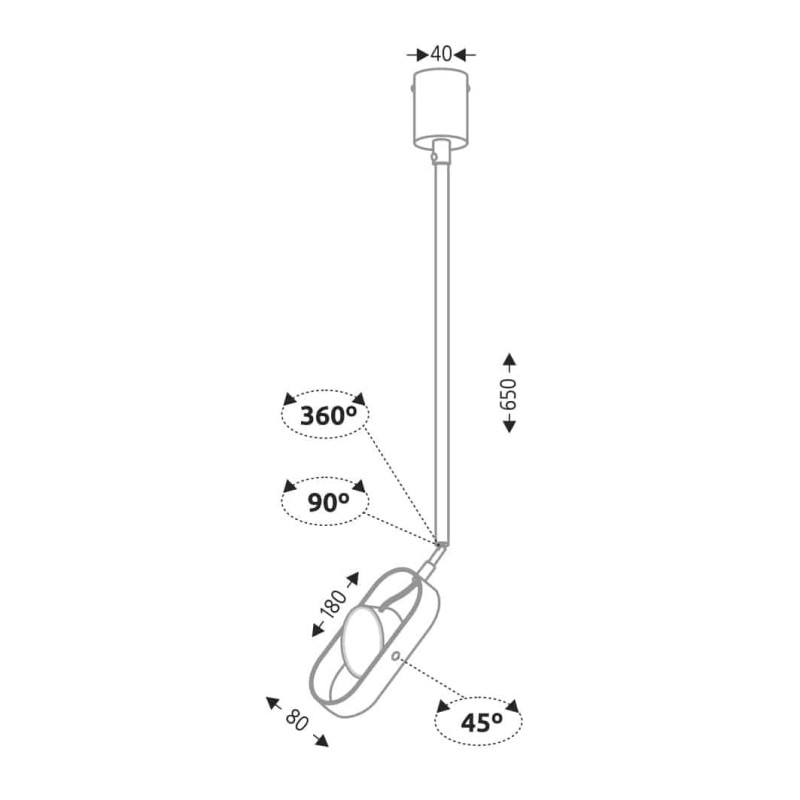 Plafonnier FUROKU 7895 LED 4.5W 3000K - blanc 