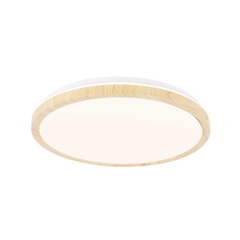 Plafonnier GANDAVA LED 24W 4000K - blanc / bois 