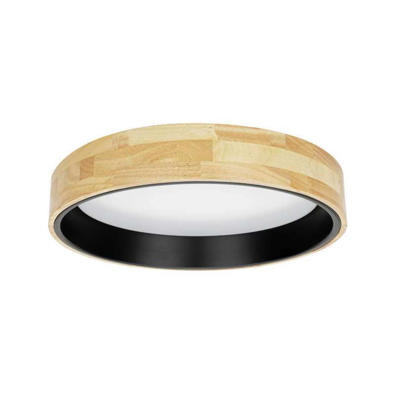 Plafonnier CAMPELO LED 25W 4000K - bois / noir 