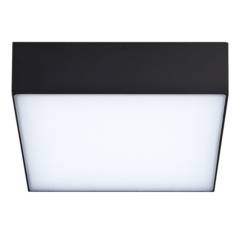 Plafonnier CASPER SQUARE LED 15W 3000K IP54 - noir 