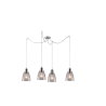 Lampe Suspendue design VOICE 4x E27 - chrome