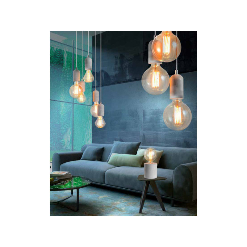 Suspension design VOLTA 3 E27 3x40W gris