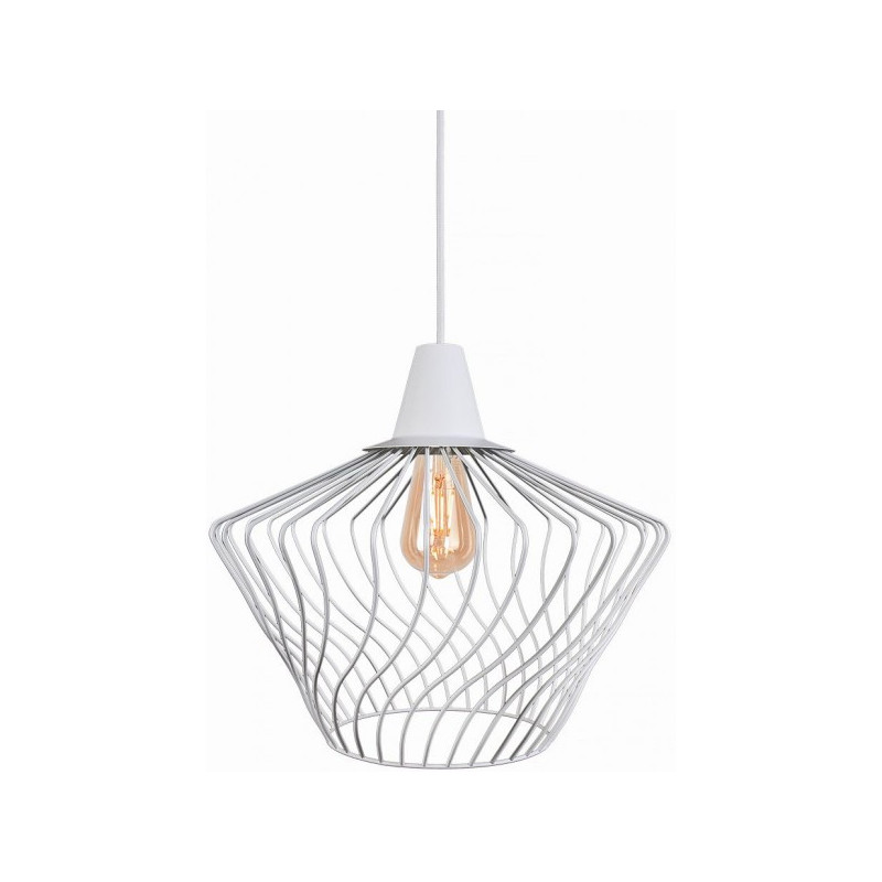 Lampe Suspendue design WAVE S E27 - blanc