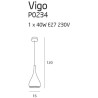 Suspension design VIGO E27 - blanc