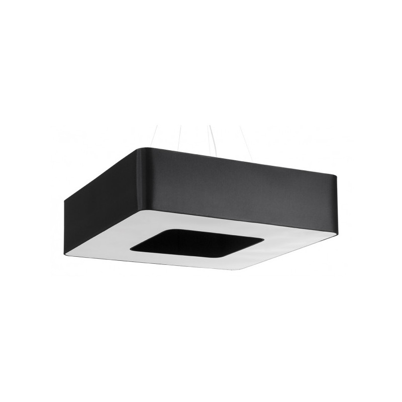 Lampe Suspendue avec abat-jou URANO 80x80 8xE27 - noir