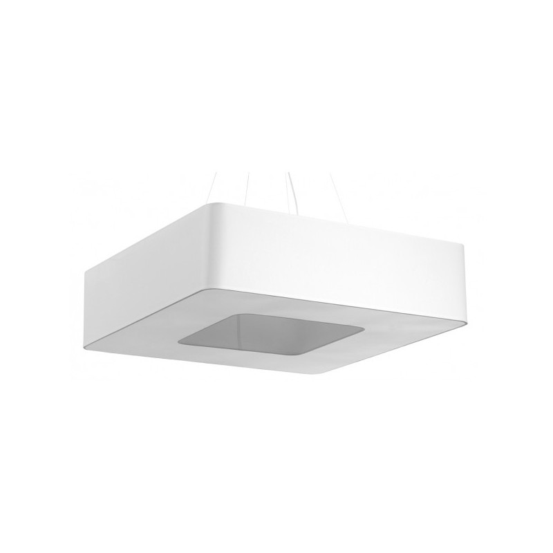 Lampe Suspendue avec abat-jou URANO 80x80 8xE27 - blanc