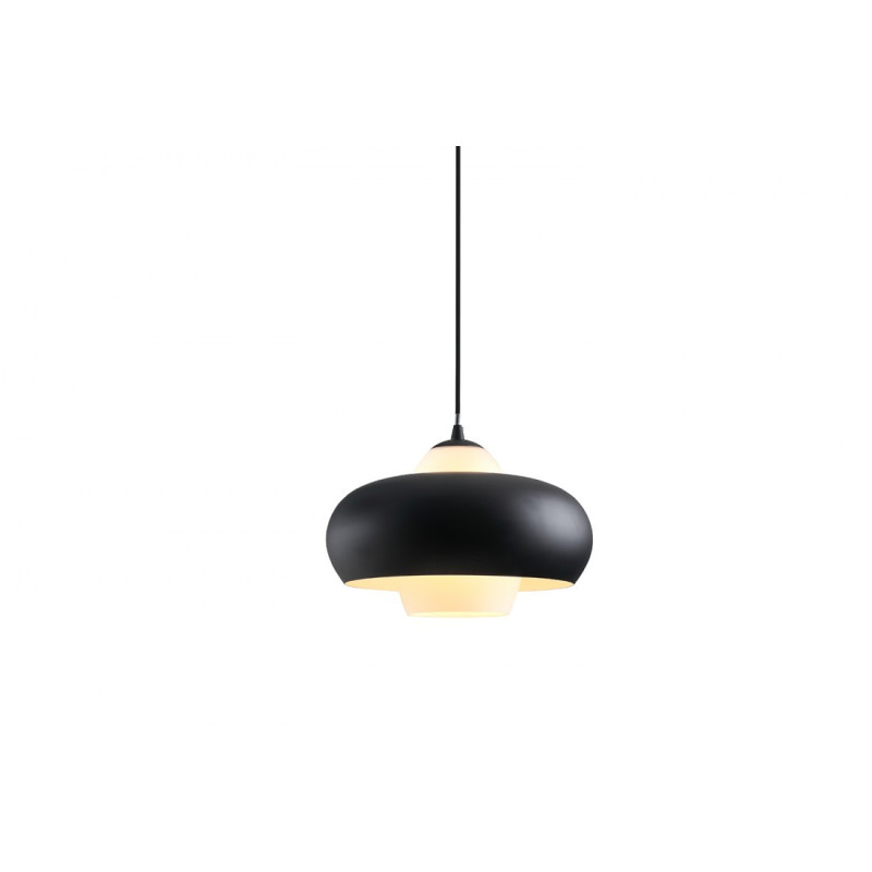 Suspension luminaire design VALTEN Ø32 E27 - noir / blanc