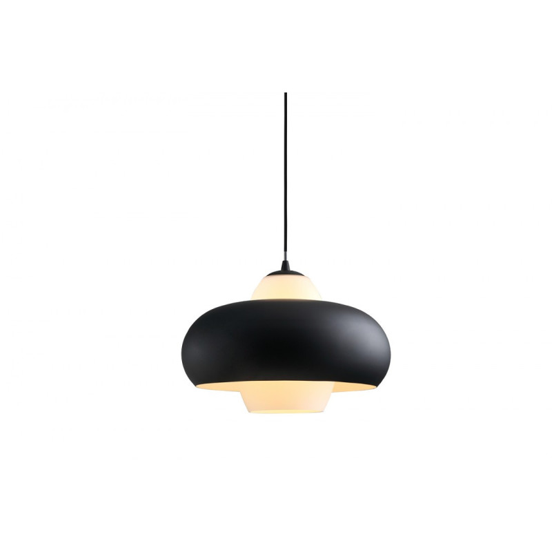 Suspension design VALTEN Ø43 E27 - noir / blanc