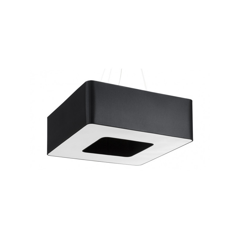 Lampe Suspendue avec abat-jour URANO 60x60 8xE27 - noir