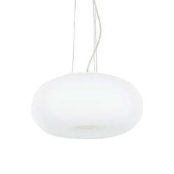 Lampe Suspendue avec abat-jour ULISSE SP3 D42 E27 blanc