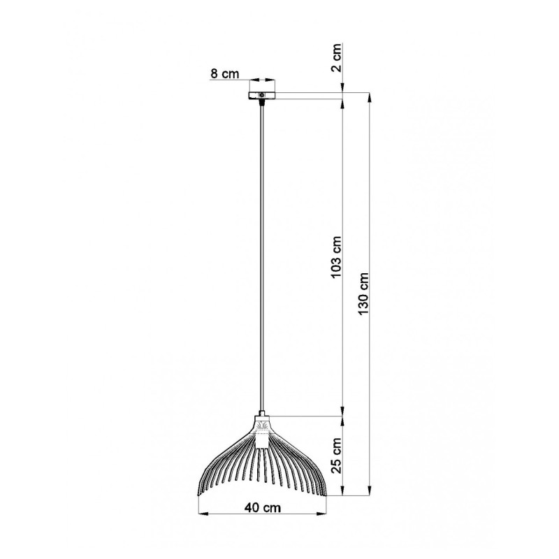 Suspension design UMB E27 - blanc