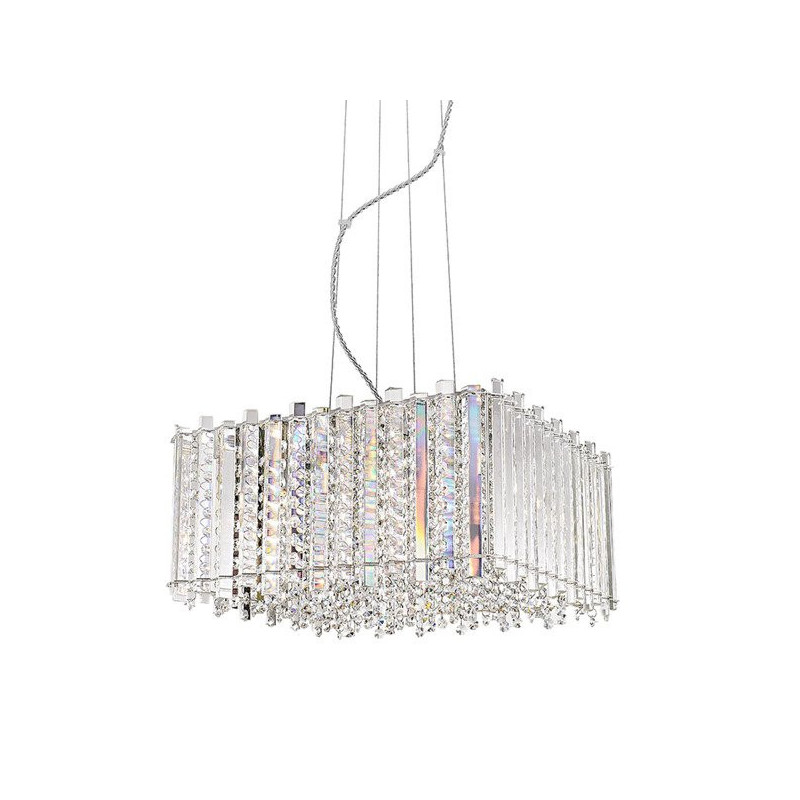 Lampe suspendue VENTUS SQ 5xG9 - chrome / transparent Cristal