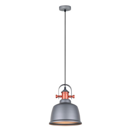 Lampe industrielle en suspension TREPPO E27 - gris