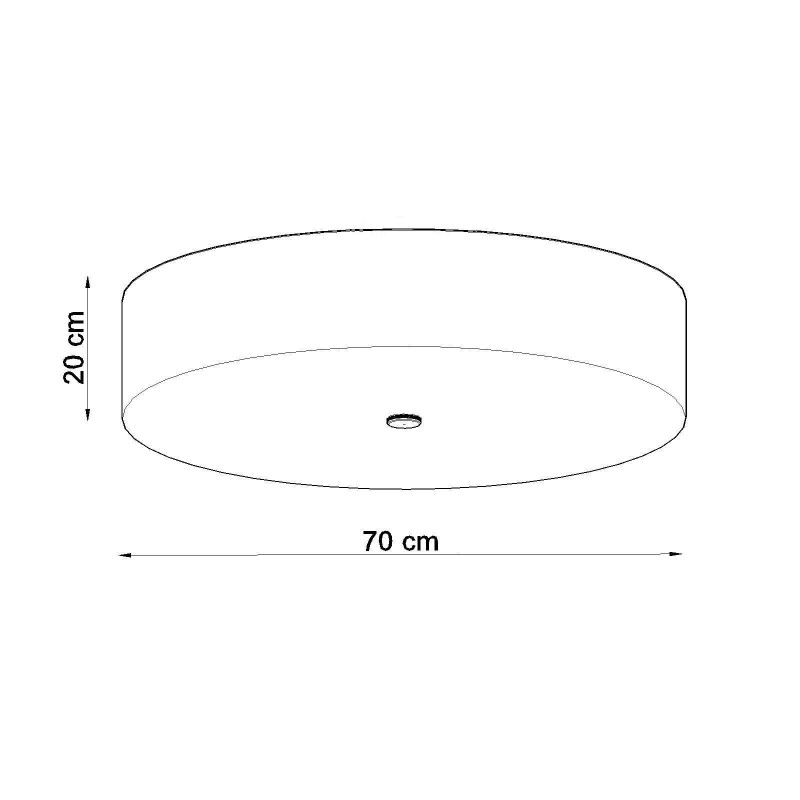 Le plafonnier SKALA 70cm 6xE27 - blanc 