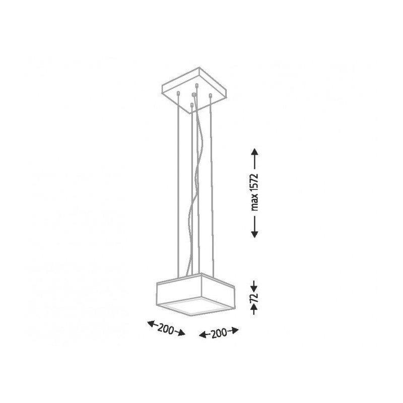 Suspension luminaire ZAMA GX53 - blanc