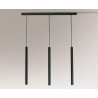 Suspension luminaire design YABU 3xGU10 - noir