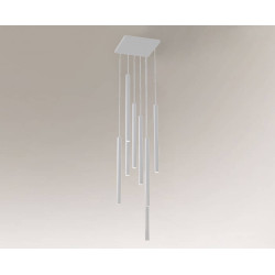 Lampe Suspendue design YABU 7577 8xGU10 - blanc