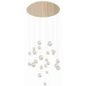 Lampe Design suspendue ZOE LED 36W 3000K - or / transparent