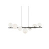 Lampe Suspendue design SYBILLA G9 10x25W blanc, chrome