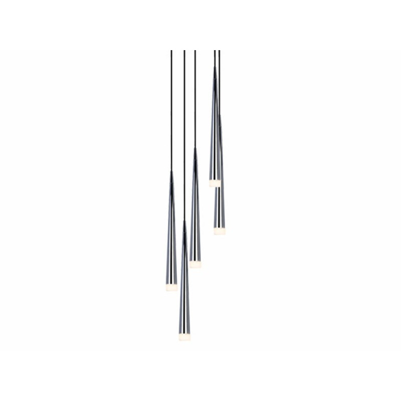 Suspension luminaire STYLO 5 5xG9 - chrome