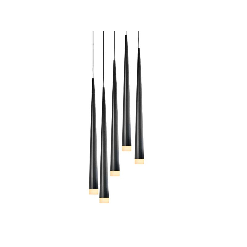 Lampe Suspendue design STYLO 5 5xG9 - noir