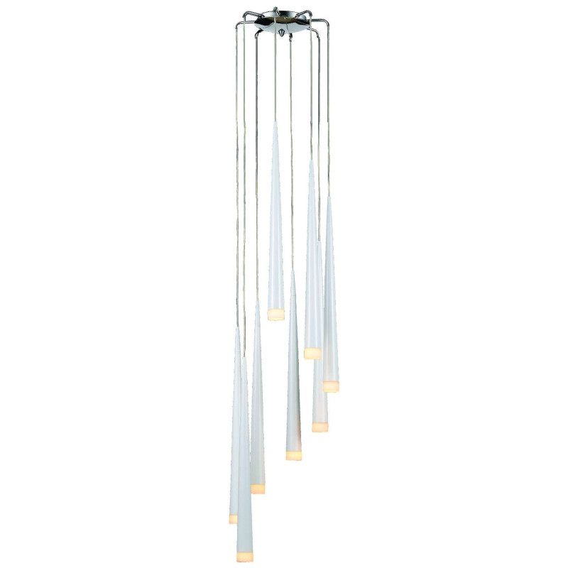 Suspension luminaire STYLO 8 8xG9 - blanc