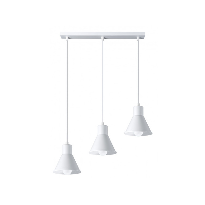 Lampe Suspendue design TALEJA 3xE27 - blanc