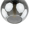 Suspension luminaire design SPECTRE E27 - chrome / fumé