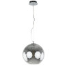 Suspension luminaire design SPECTRE E27 - chrome / fumé