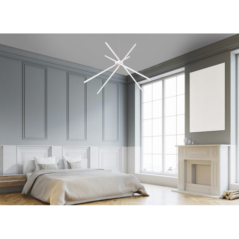 Lampe Design suspendue SPIDER LED 33W 3000K - blanc