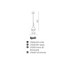 Lampe Suspendue design SPELL E27 60W or