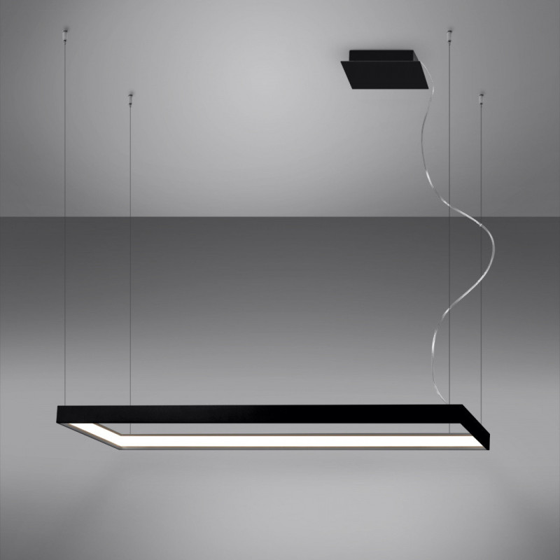 Suspension luminaire design TUULA L LED 50W 3000K CRI90 - noir