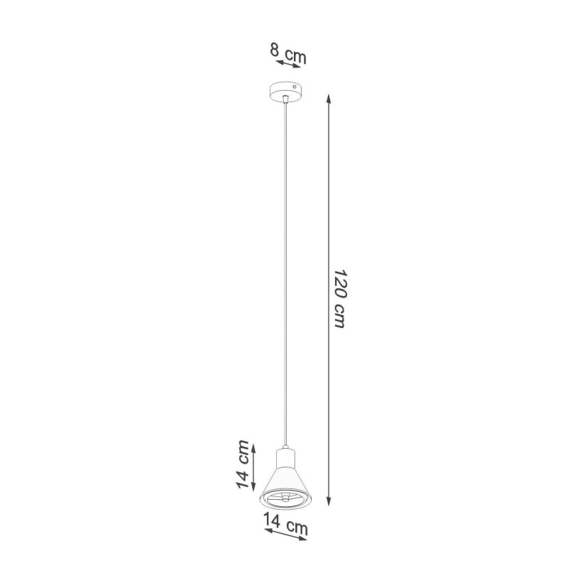 Suspension luminaire TAZILA GU10 ES111 - blanc