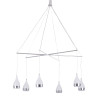 Lampe Design suspendue TELESTO CH LED 6x5W 3000K - chrome