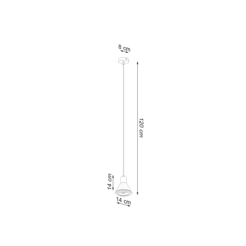 Suspension design TAZILA GU10 ES111 - noir