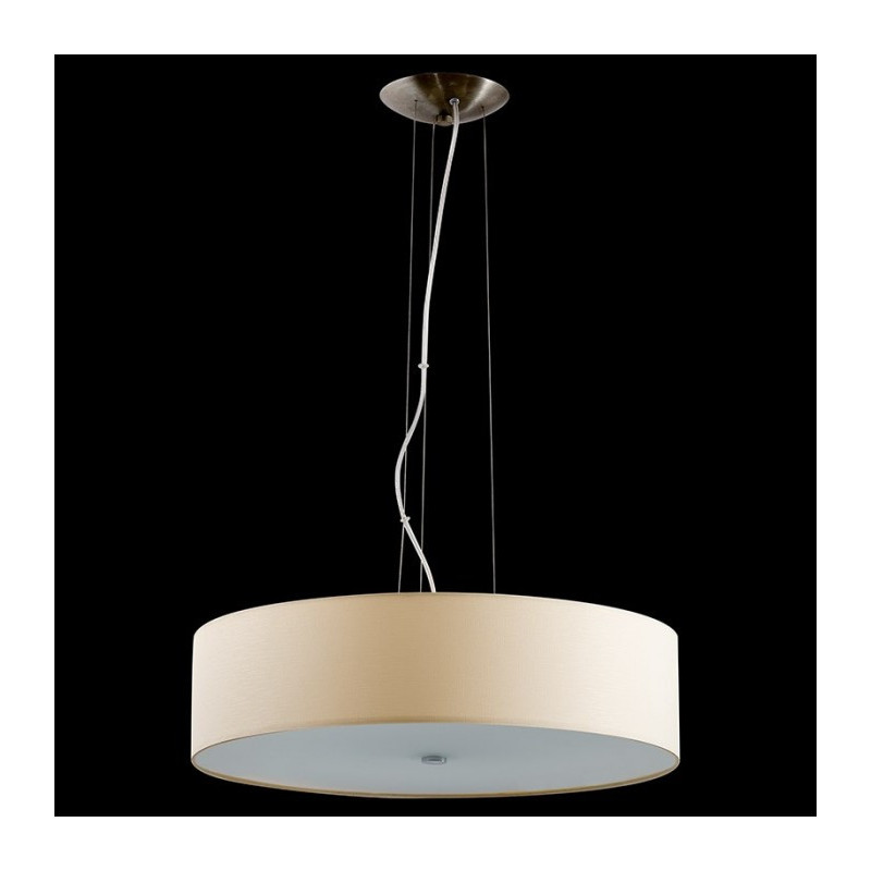 Lampe en suspension abat jour Design TONGA 50 3xE27 - blanc