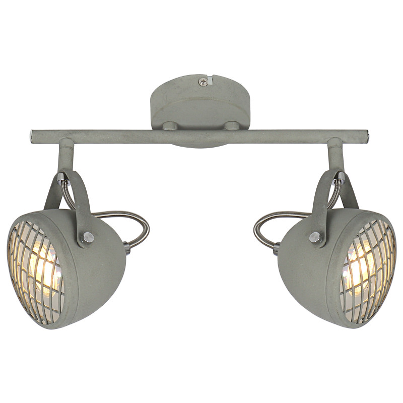 Luminaire PENT bande 2xGU10 - gris béton 